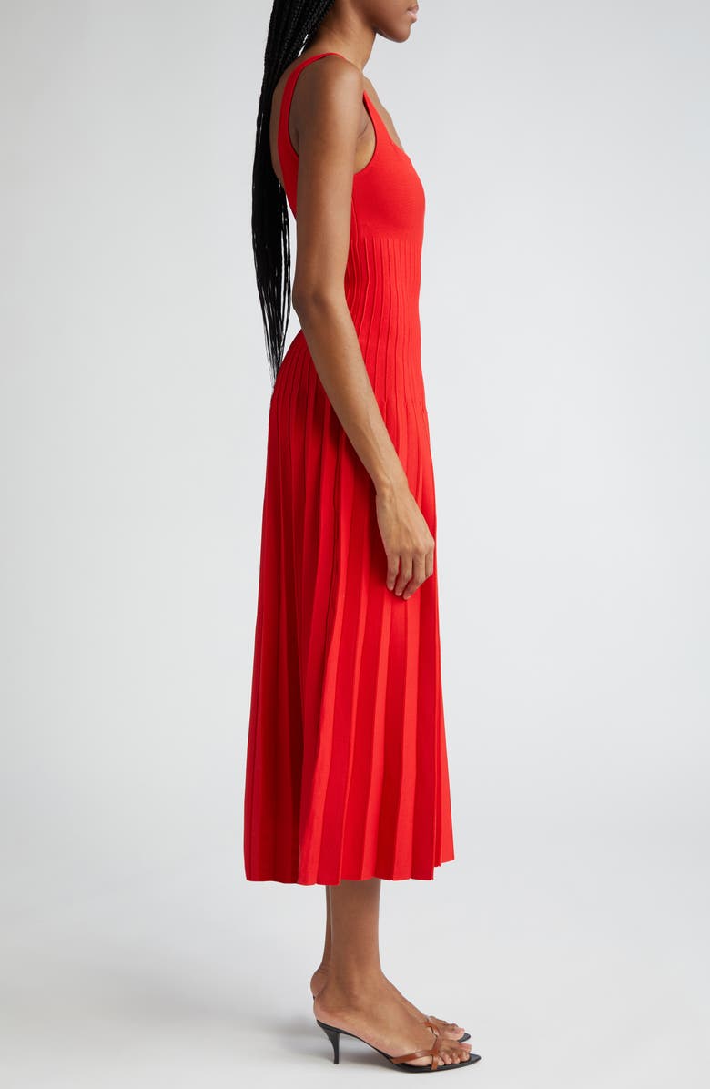 STAUD Ellison Pleat Effect Sweater Dress, Alternate, color,