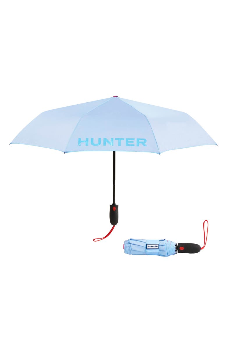 Double Sided Compact Umbrella, Main, color, Nantucket Breeze/Red