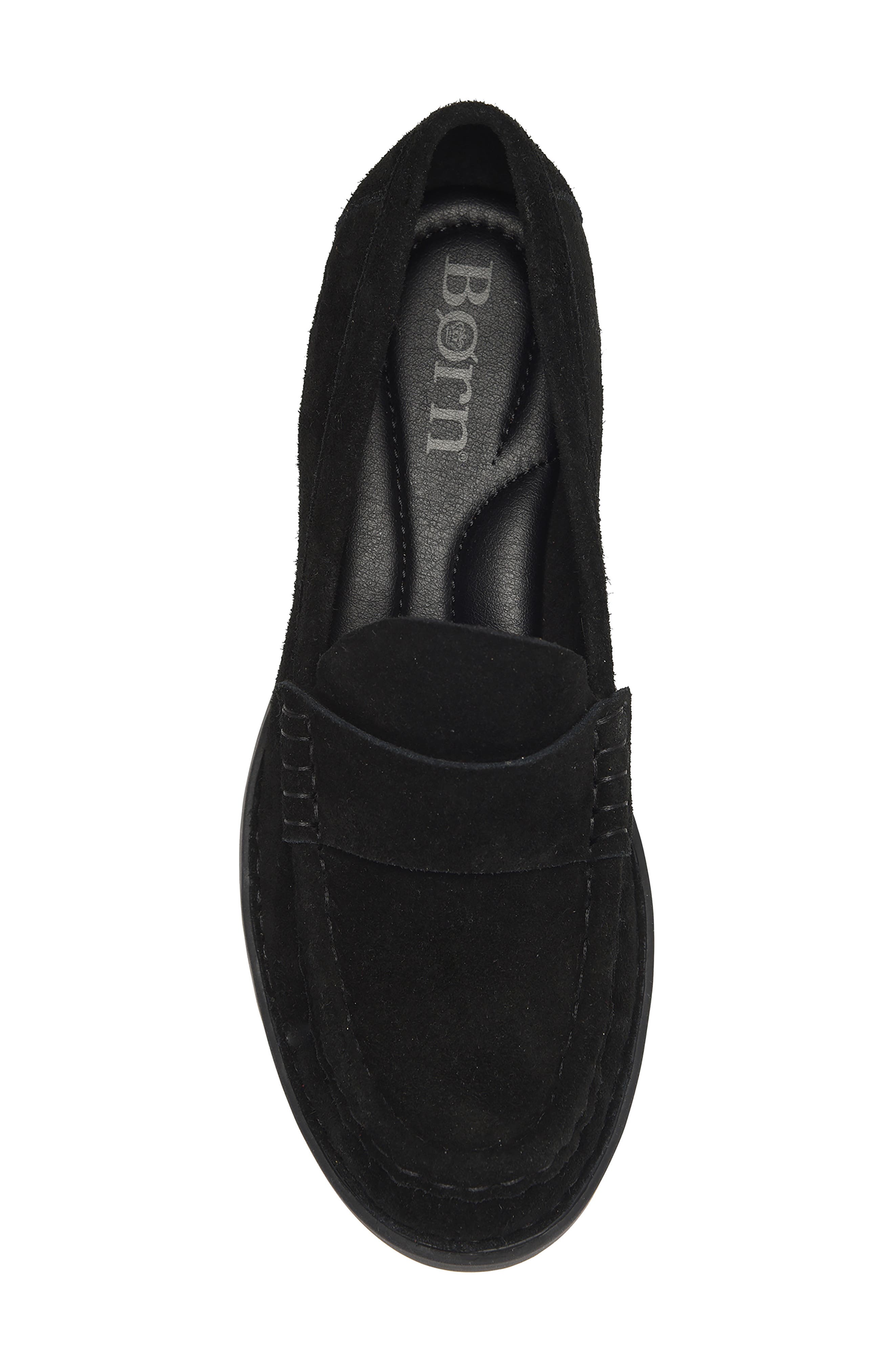 Marlina Loafer, Alternate, color, BLACK SUEDE