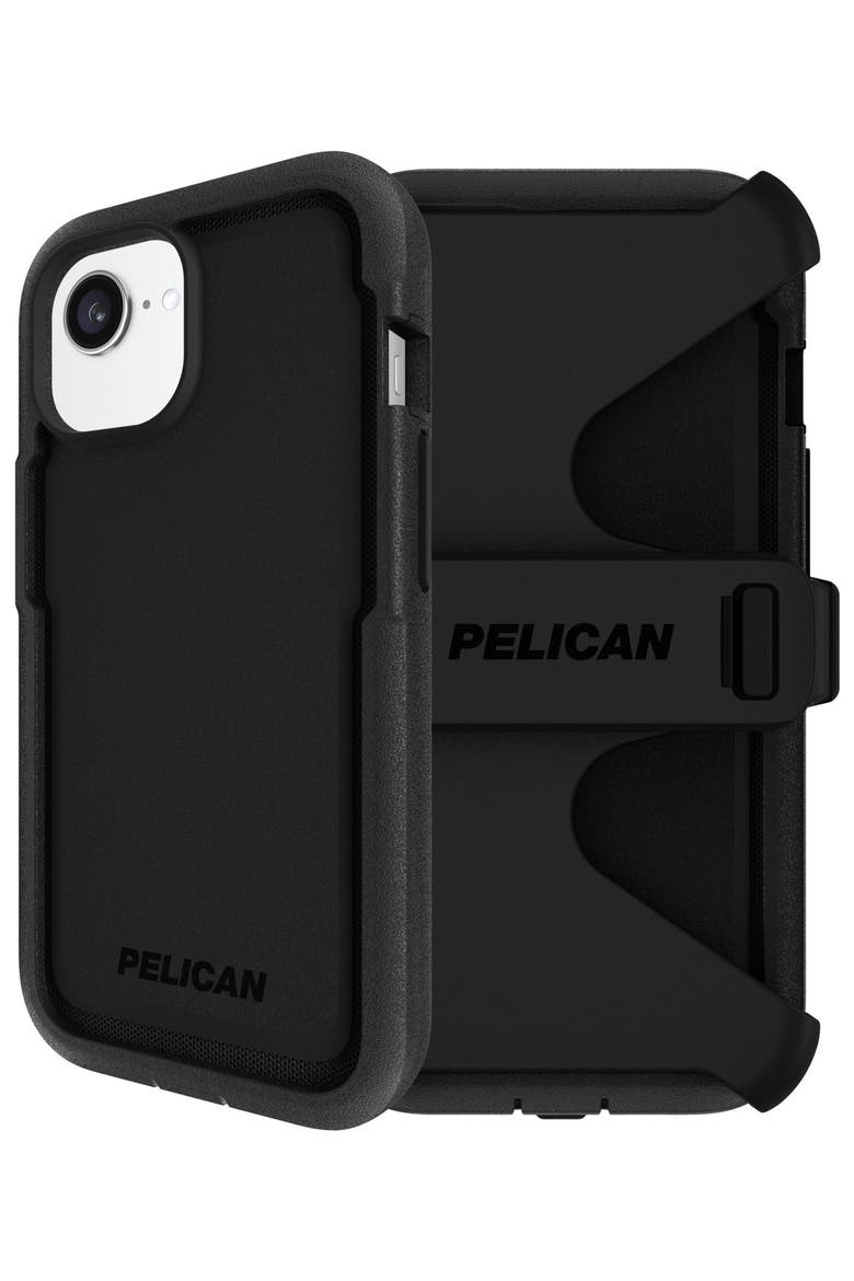 Voyager MagSafe Case with Holster for Apple iPhone 16e / iPhone 15 / iPhone 14 / iPhone 13, Main, color, Black