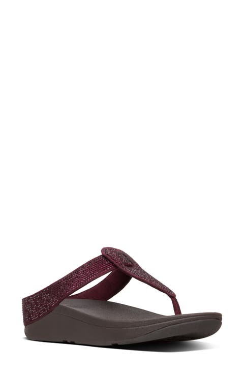 Isabelle Toe Post Wedge Sandal (Women)