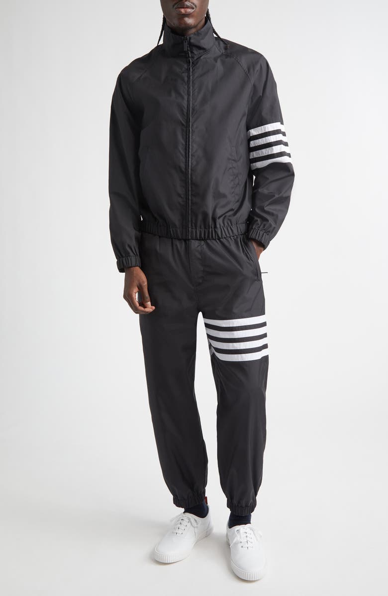 Thom Browne 4-Bar Track Pants, Alternate, color, Black
