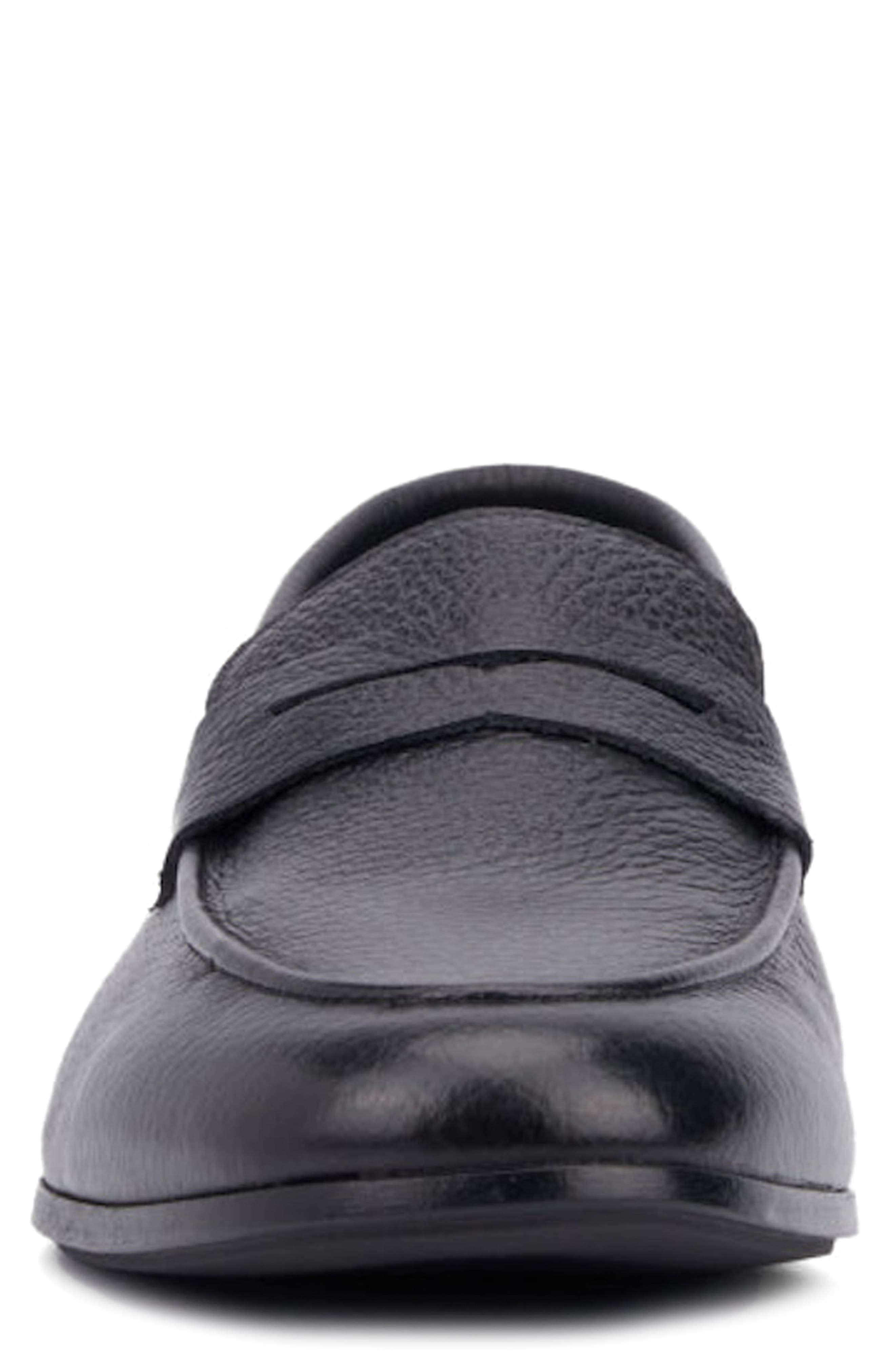 Aquatalia Jon Penny Loafer, Alternate, color, Black