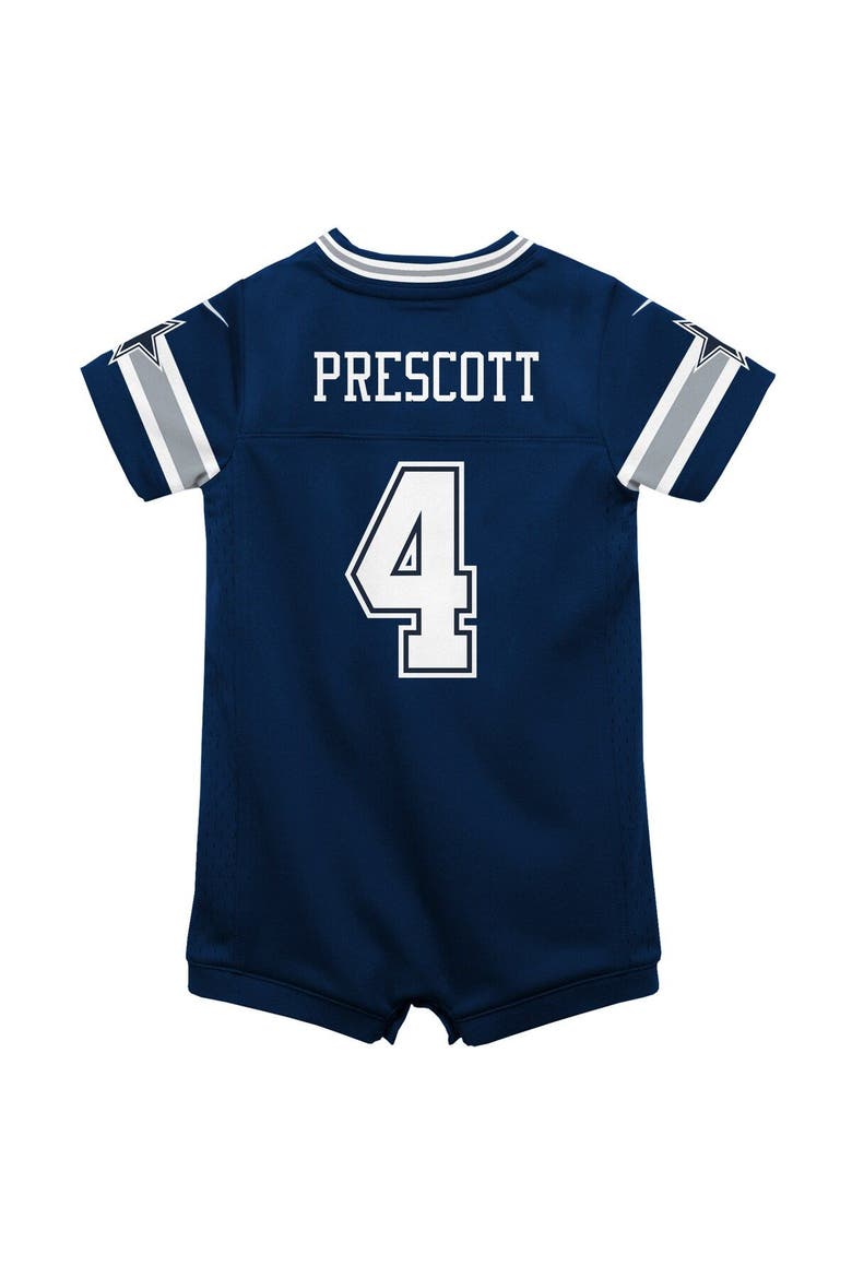 Infant Nike Dak Prescott Navy Dallas Cowboys Game Jersey Romper, Alternate, color, Navy