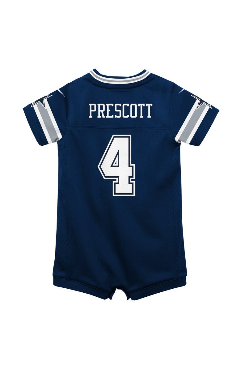Nike Infant Nike Dak Prescott Navy Dallas Cowboys Game Jersey Romper, Alternate, color, Navy