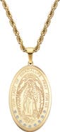 EDFORCE Men's Mary Guadalupe Pendant Necklace