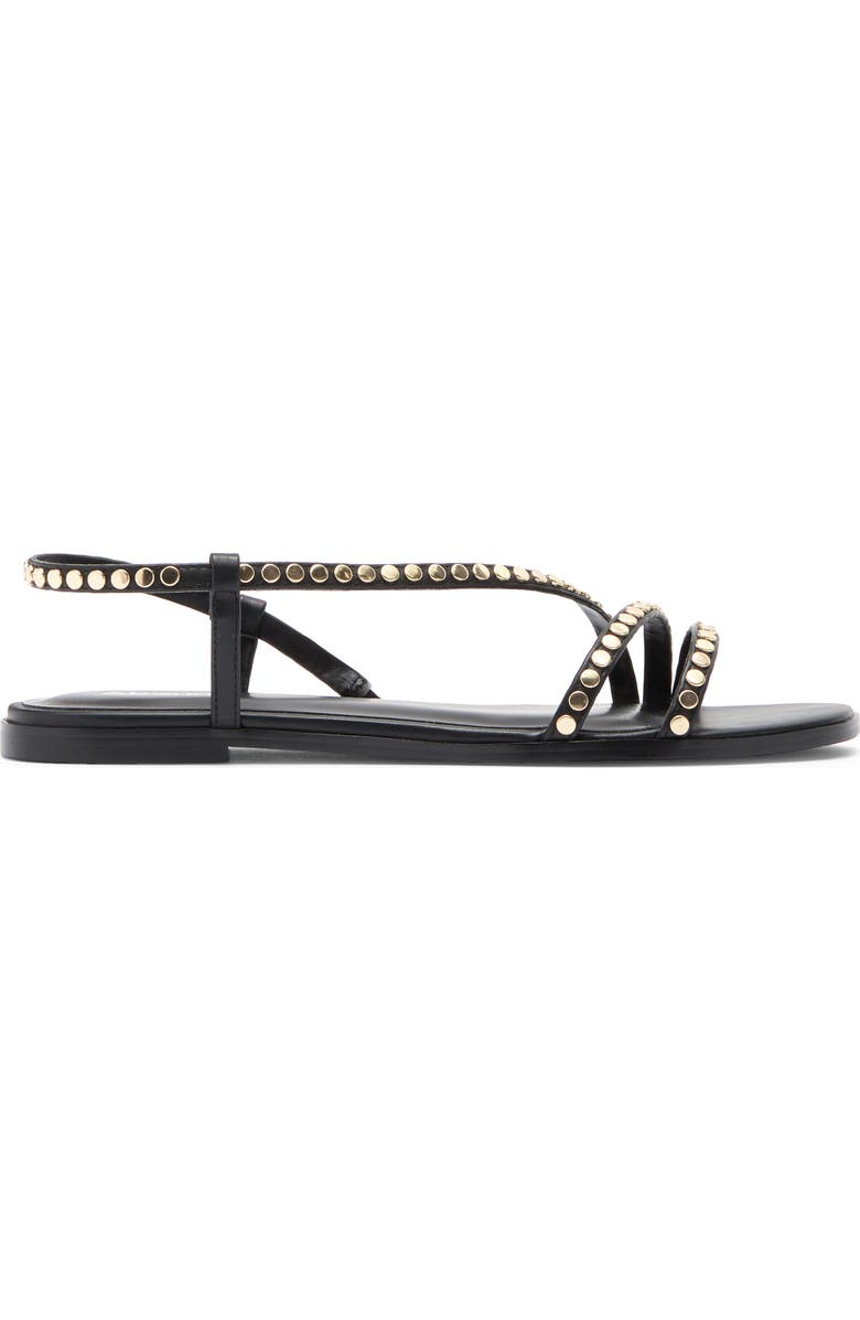 Abound Rora Flat Stud Sandal, Alternate, color, Black