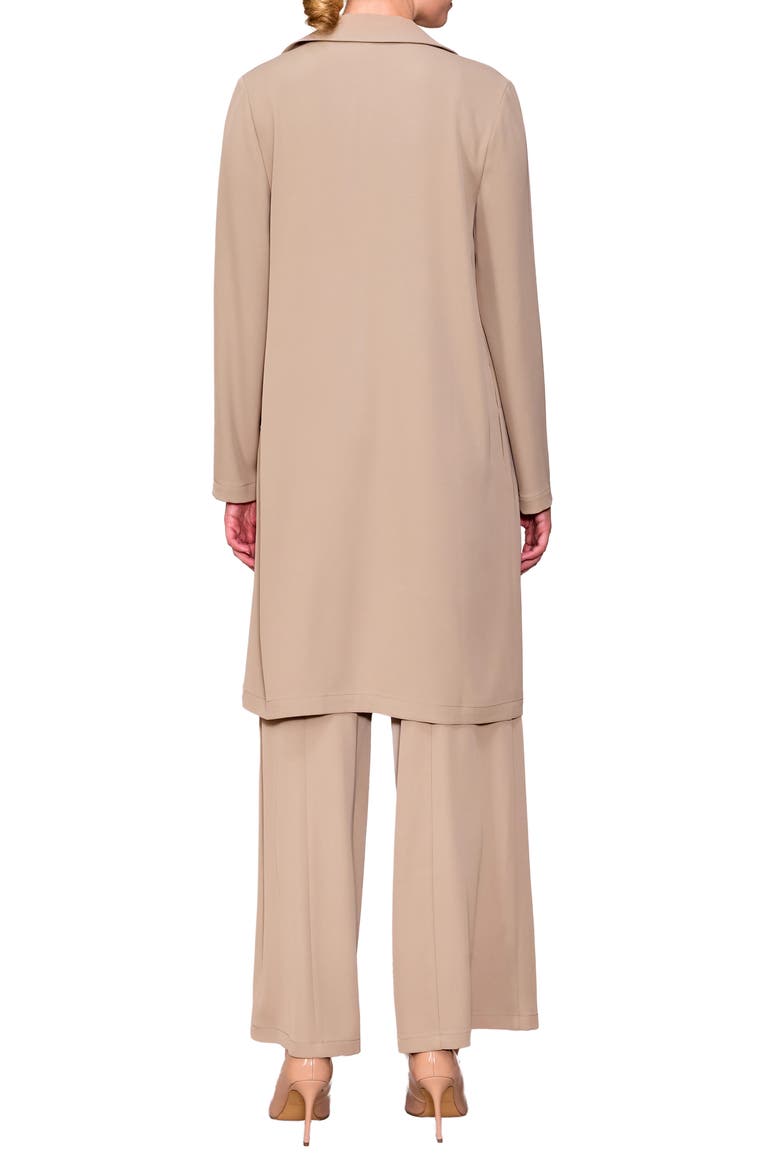 Long Crepe Blazer, Alternate, color, KHAKI