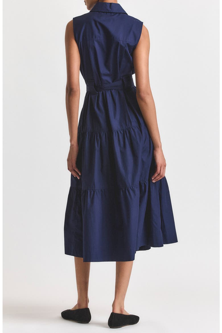 Florence Sleeveless Shirtdress, Alternate, color, NAVY