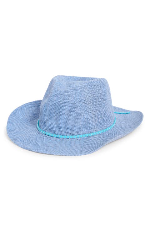 Studded Band Straw Cowboy Hat