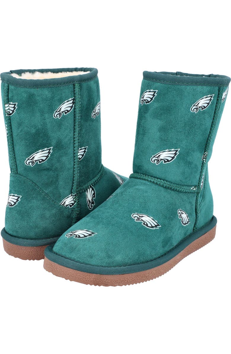 CUCE Women's Cuce Midnight Green Philadelphia Eagles Allover Logo Boots, Alternate, color,