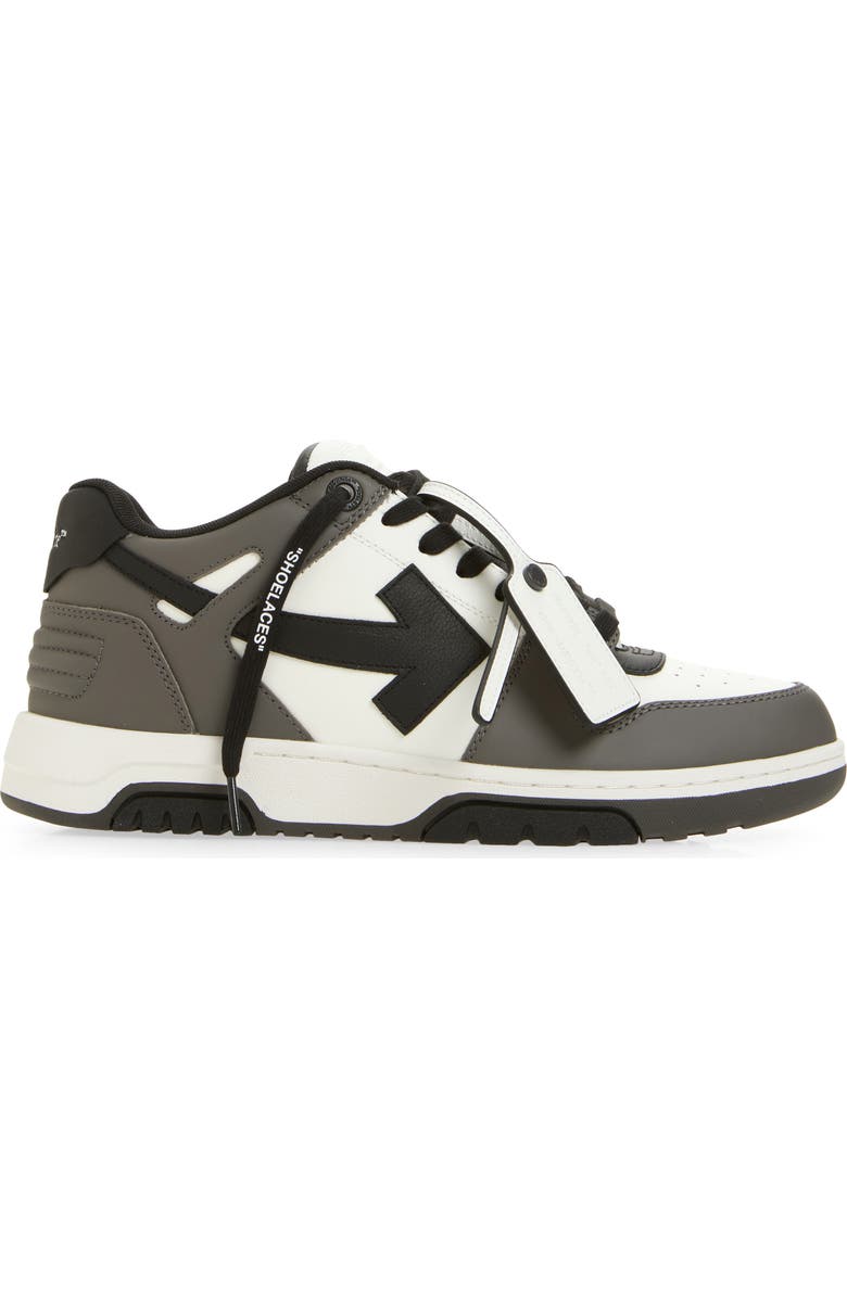 Off-White Out of Office Low Top Sneaker, Alternate, color, Dark Grey Black