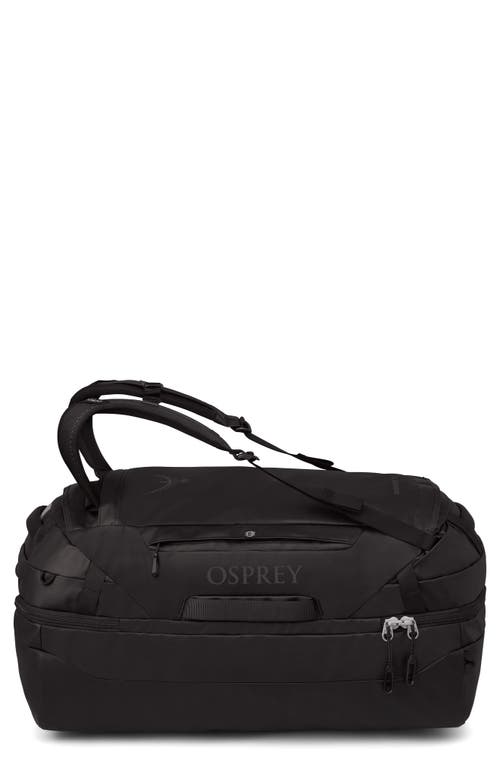 Osprey Transporter 70-liter Squffel Duffle Luggage In Raven Black/black