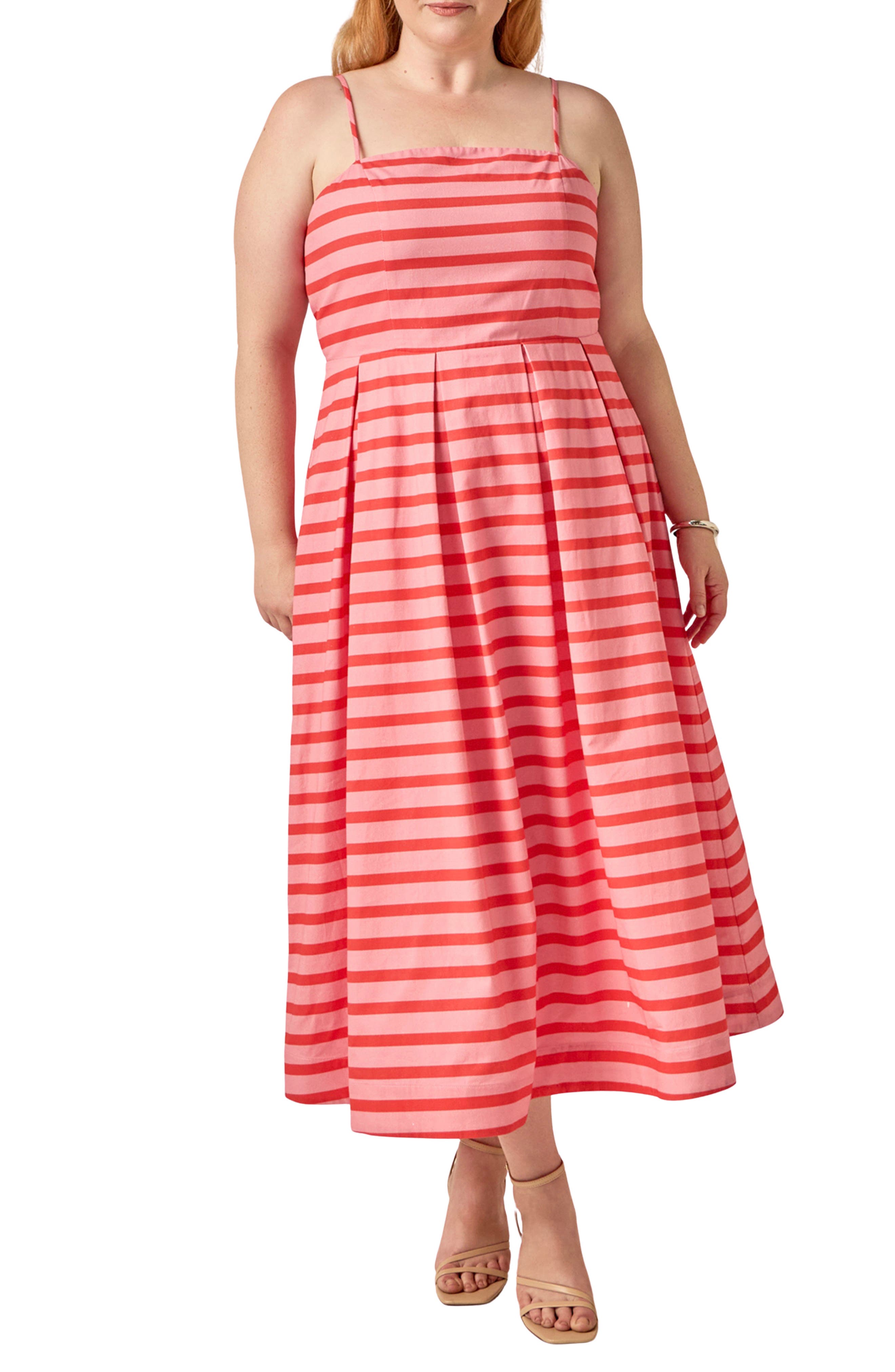 PINK/ ORANGE STRIPE