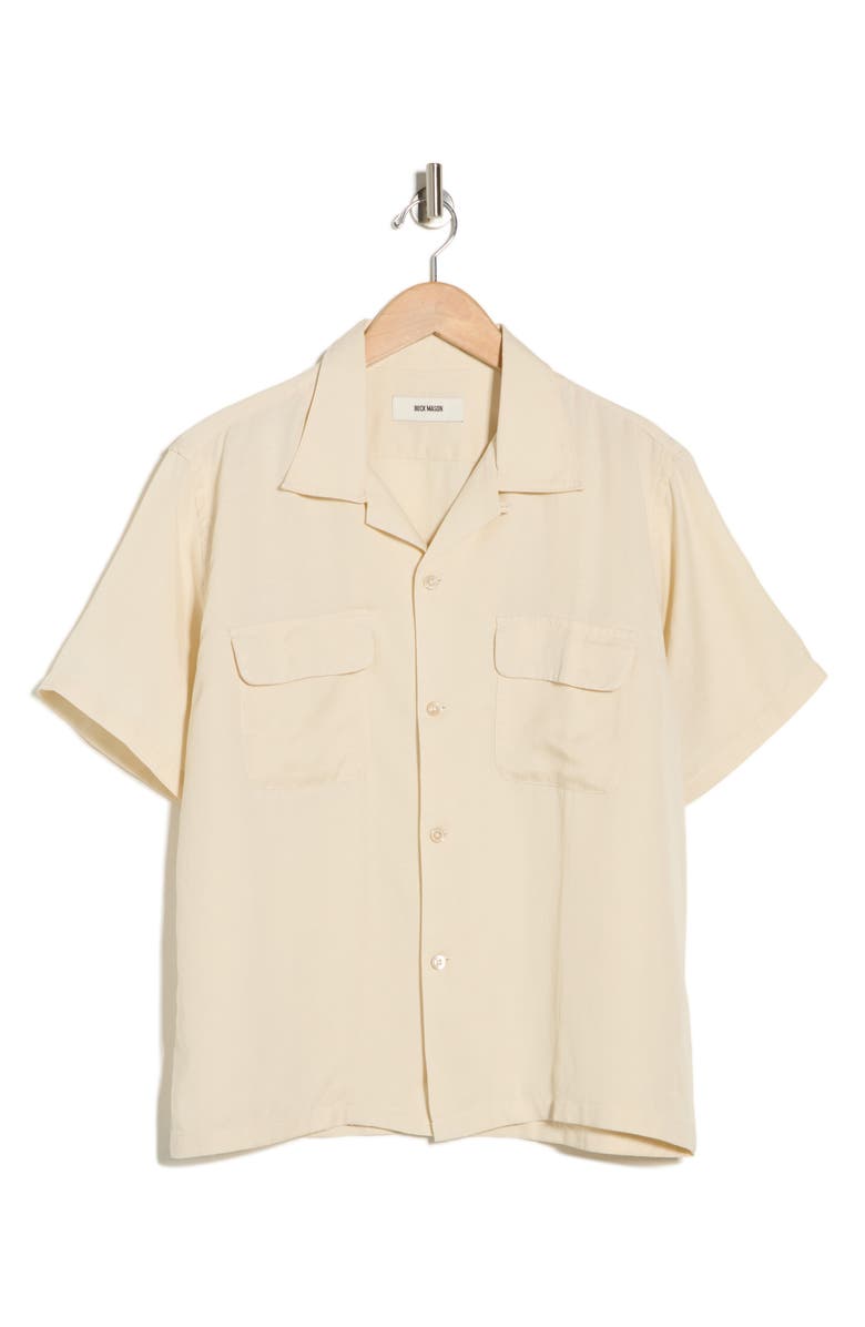 BUCK MASON Deuce Coupe Camp Shirt, Main, color, Pale Mojave