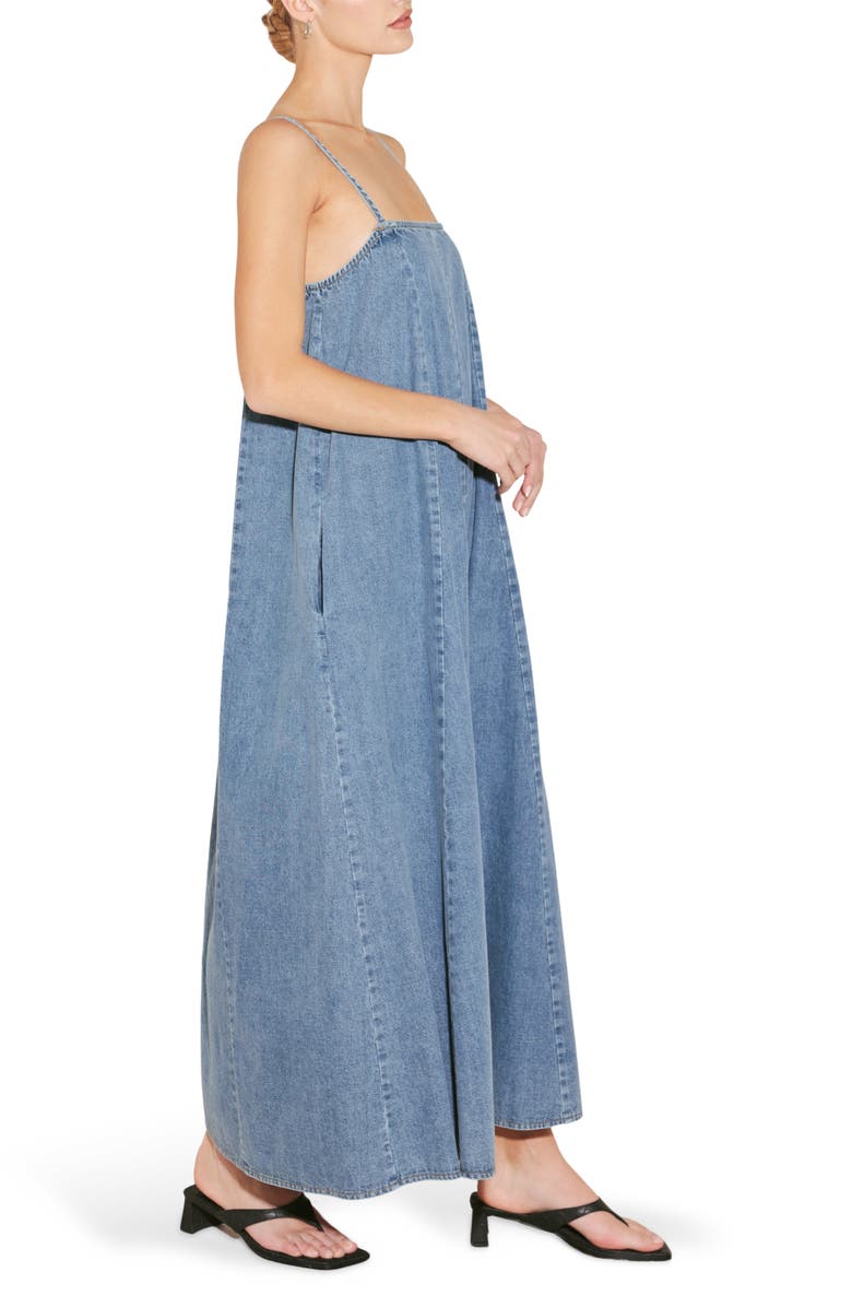 FREEMARKET <p>Denim Maxi Dress</p>, Alternate, color, Medium Indigo