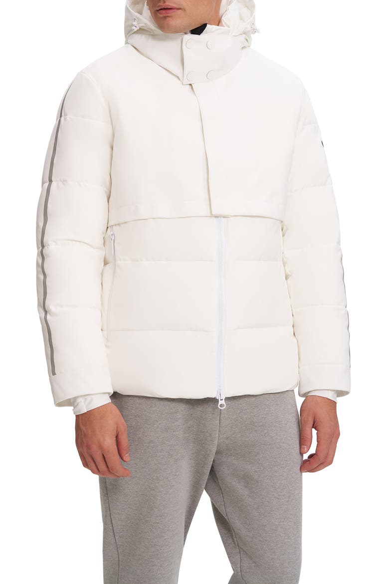 Zeke Hooded Puffer Jacket, Main, color, OFF WHITE