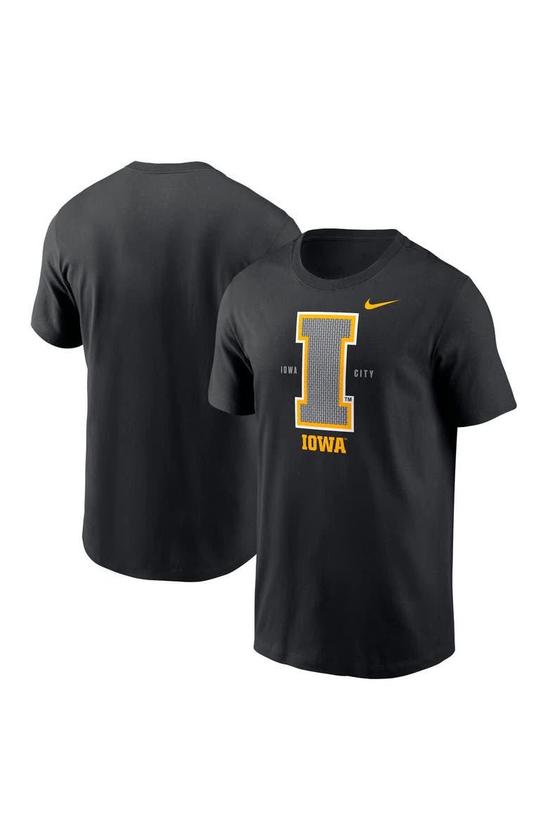 Nike Men's Nike Black Iowa Hawkeyes Campus Local T-Shirt, Main, color, 