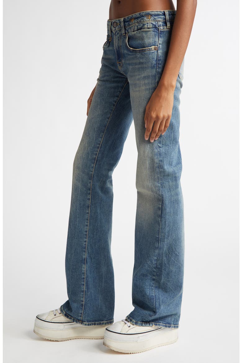 Flare Boyfriend Jeans, Alternate, color, KELLY STRETCH