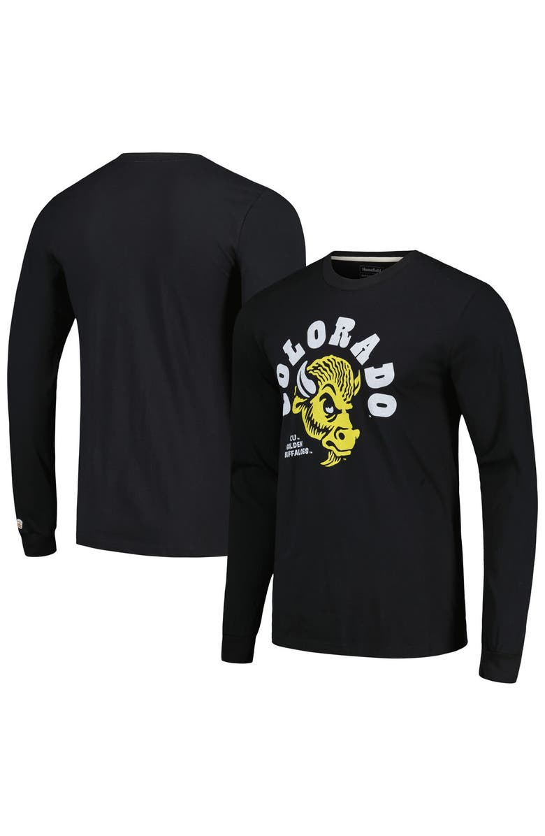 HOMEFIELD Men's Homefield Black Colorado Buffaloes CU Golden Buffaloes Long Sleeve T-Shirt, Main, color, Black