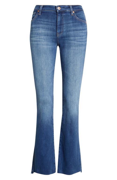 Ag Angel Low Rise Step Hem Bootcut Jeans In Blue