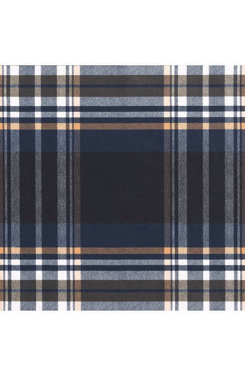 Wrangler City Flats Plaid Comforter & Sham Set In Dark Blue