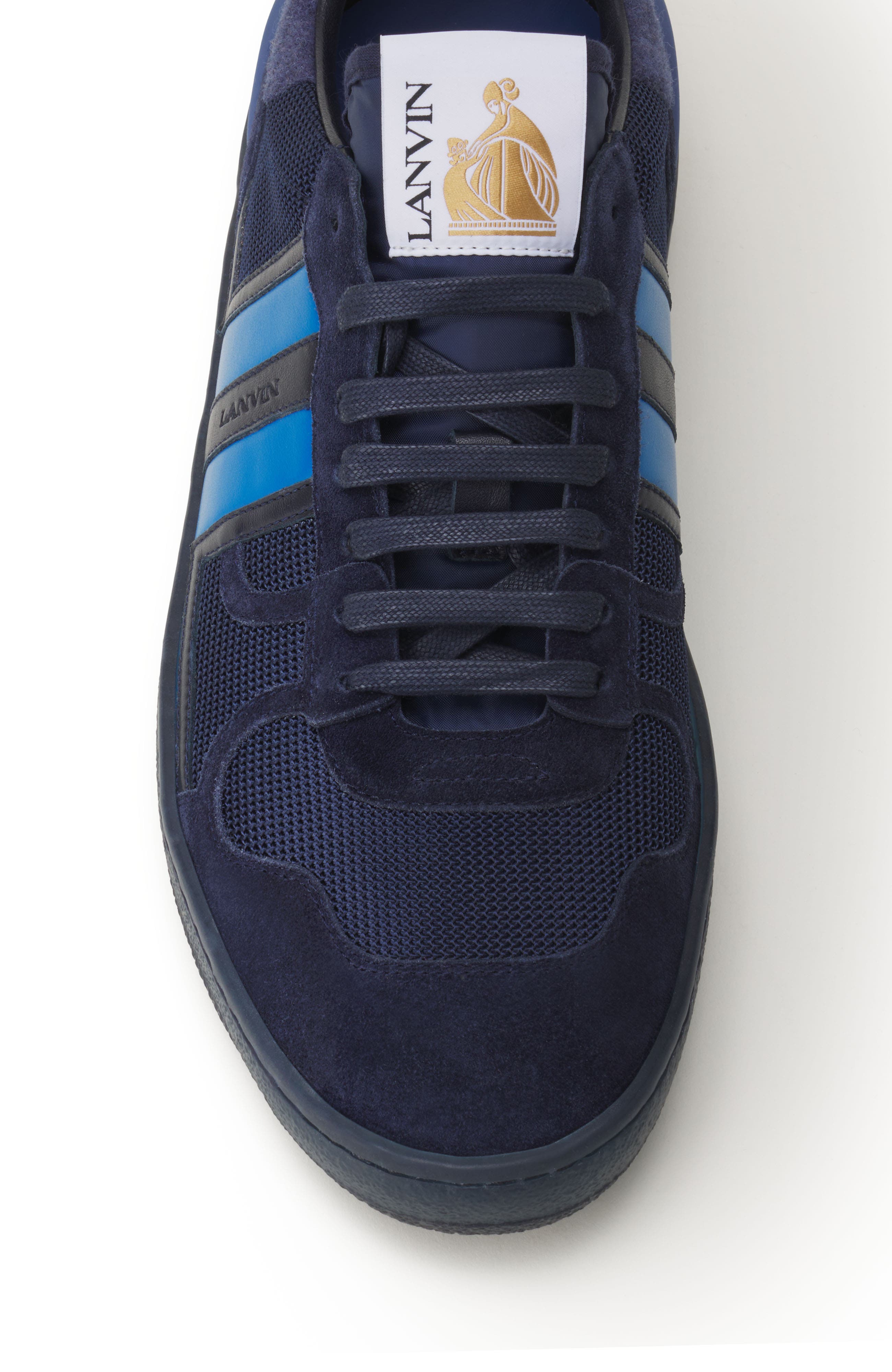 Clay Sneakers In Felt, Alternate, color, Navy Blue/Light Blue