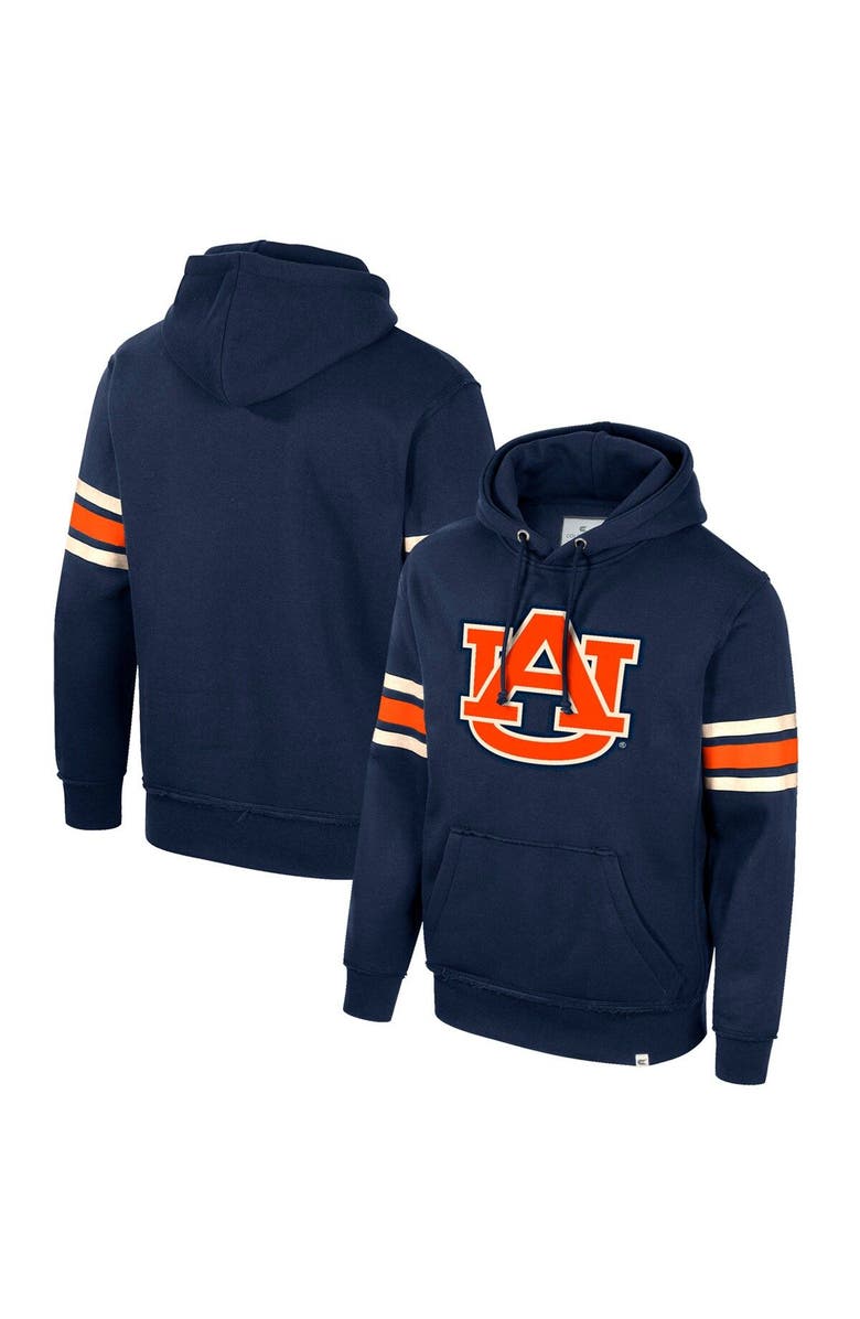 COLOSSEUM Men's Colosseum Navy Auburn Tigers Saluting Pullover Hoodie, Main, color, Navy