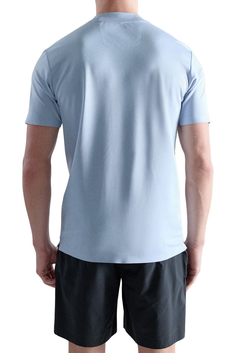 MANGO Slim Fit Coolmax<sup>®</sup> Solid T-Shirt, Alternate, color, Sky Blue