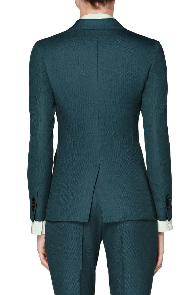 Cameron Wool Suit Jacket, Alternate, color, TEAL