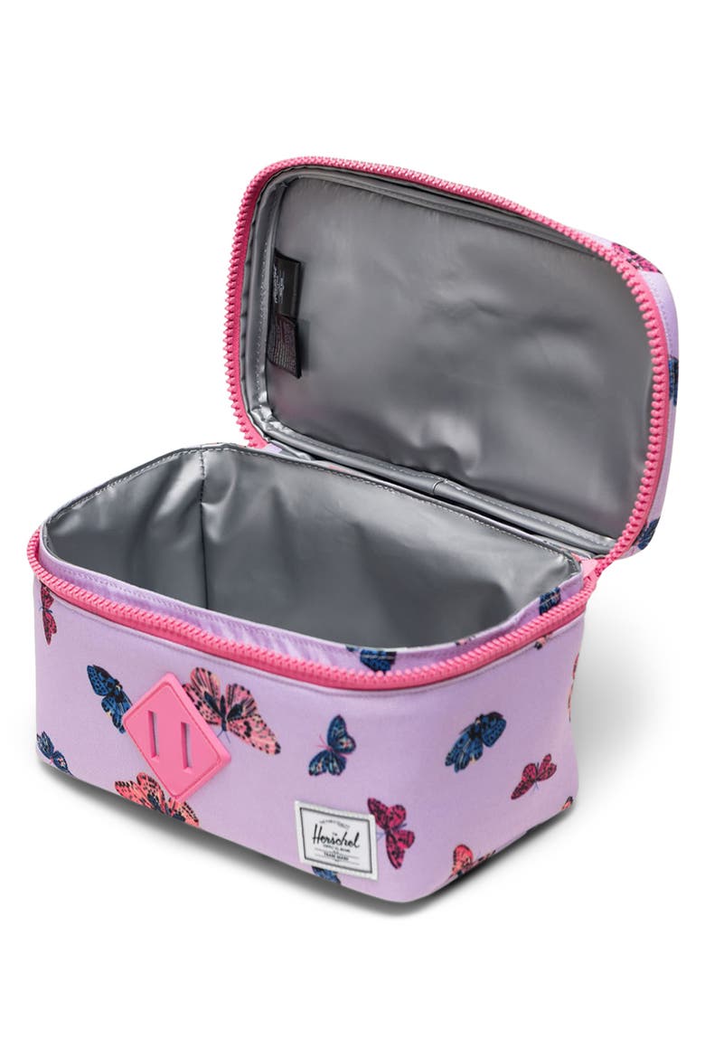Kids' Heritage Lunch Bag, Alternate, color, BUTTERFLY - LAVENDULA