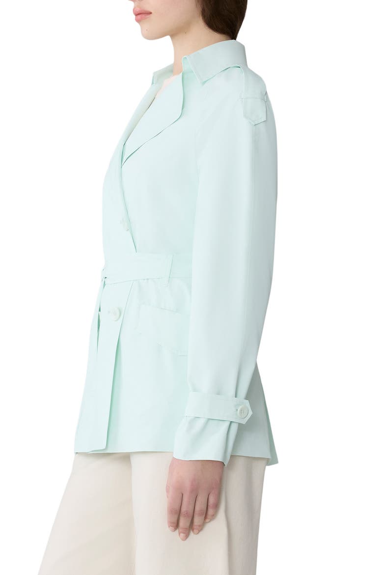 Medina Double Breasted Water Repellent Jacket, Alternate, color, AQUATIC MINT