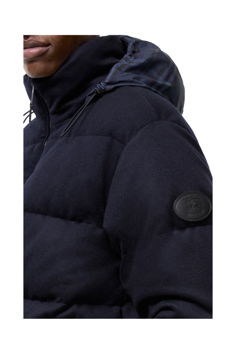 Cashmere Puffer Jacket, Alternate, color, Navy