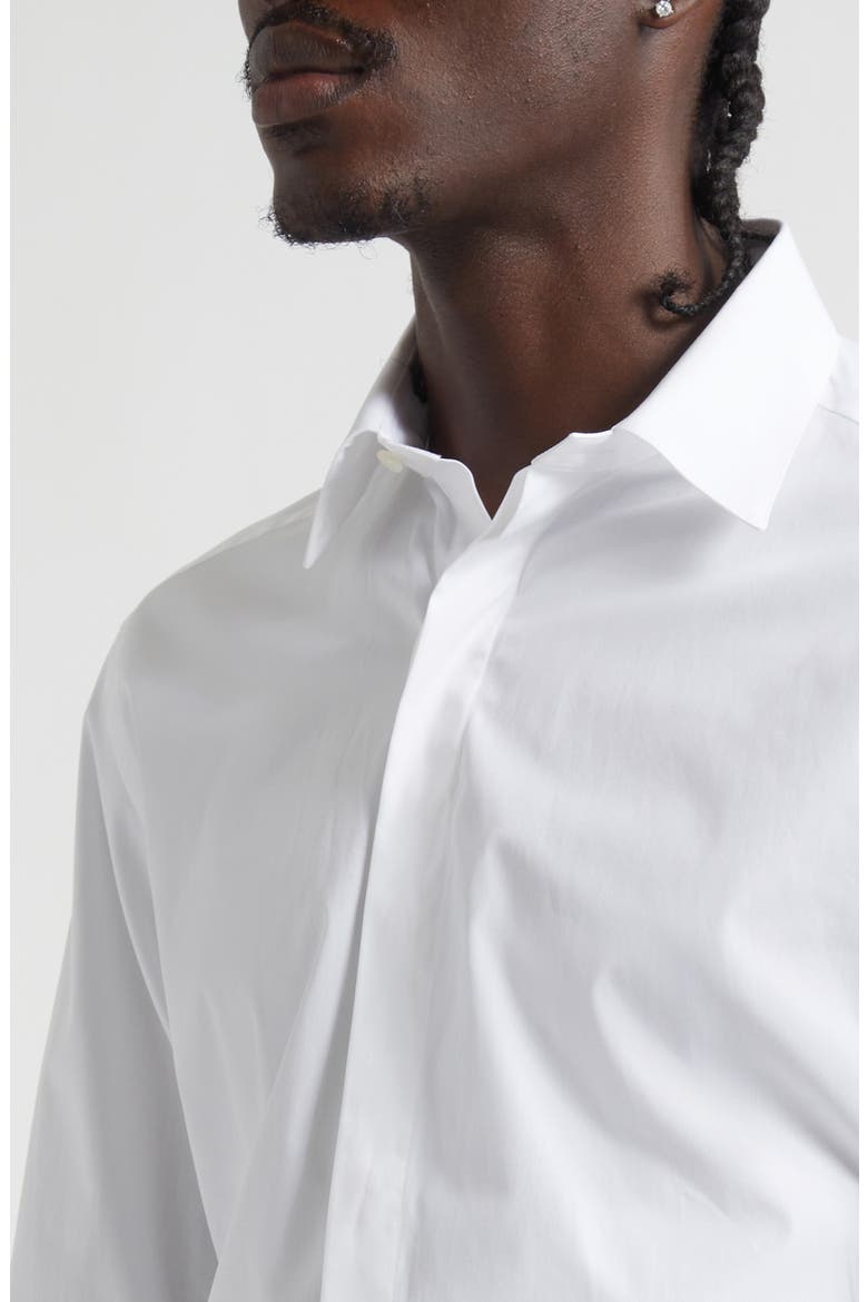 Classic Fit Cotton Poplin Button-Up Shirt, Alternate, color, WAA OPTICAL WHITE
