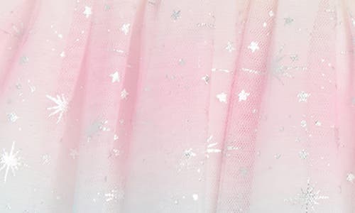 Shop Pippa & Julie Kids' Victoria Galaxy Stripe Party Dress In Pink Blue Multi Star