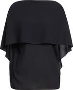 Michael Kors Collection Wool Crepe Cape Top