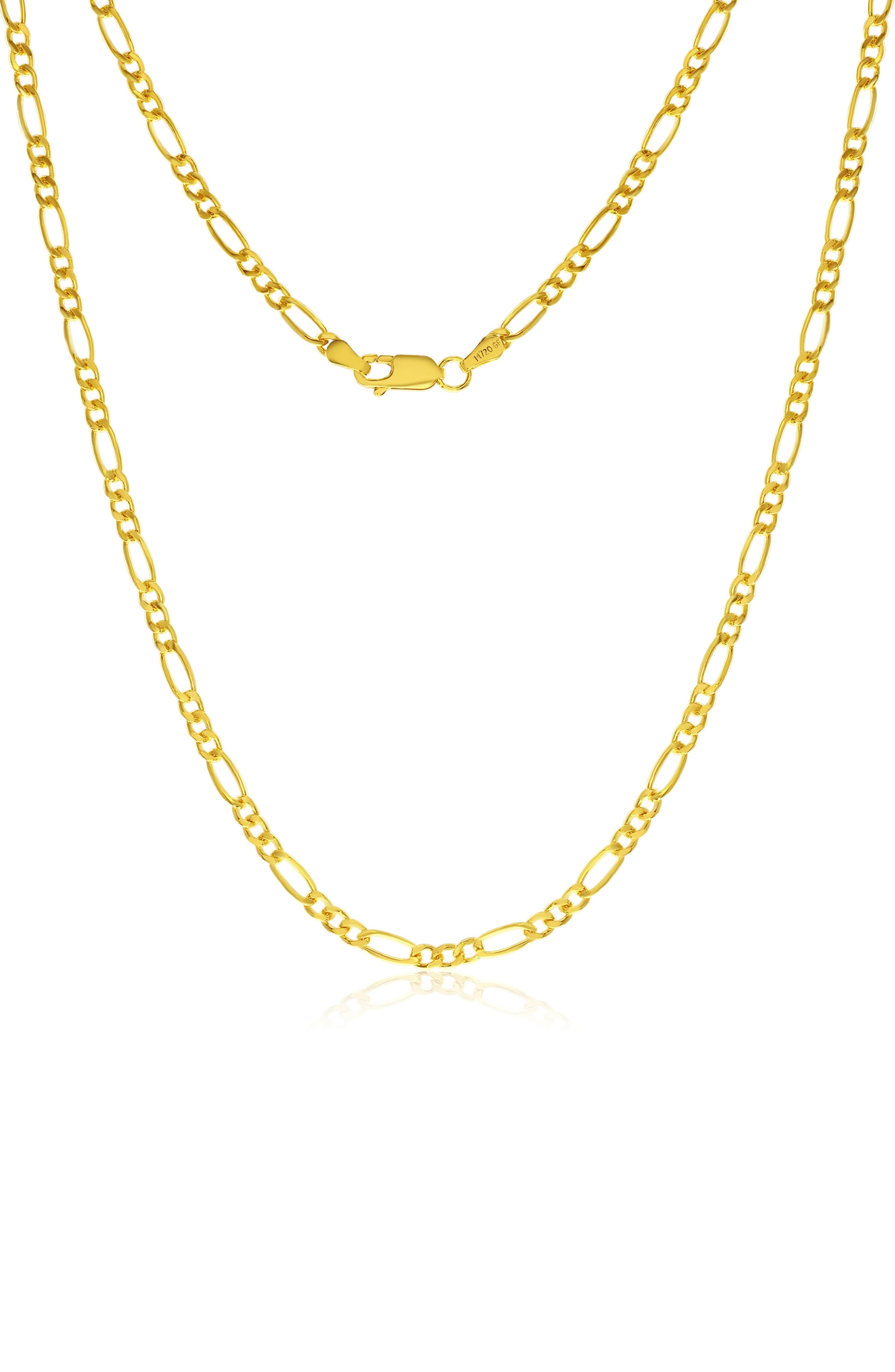 14K Gold Figaro Chain Necklace