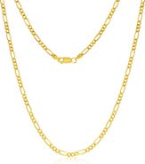 SIMONA 14k Gold Fill Figaro Chain Necklace