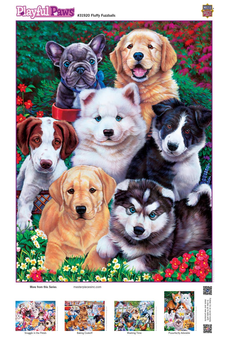 Fluffy Fuzzballs 300 Piece Jigsaw Puzzle, Alternate, color, Multicolor
