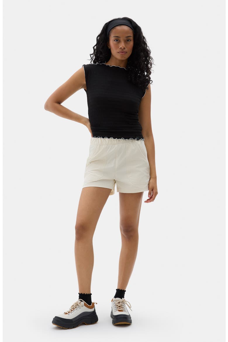 Bastille Trail Shorts, Alternate, color, OATMILK