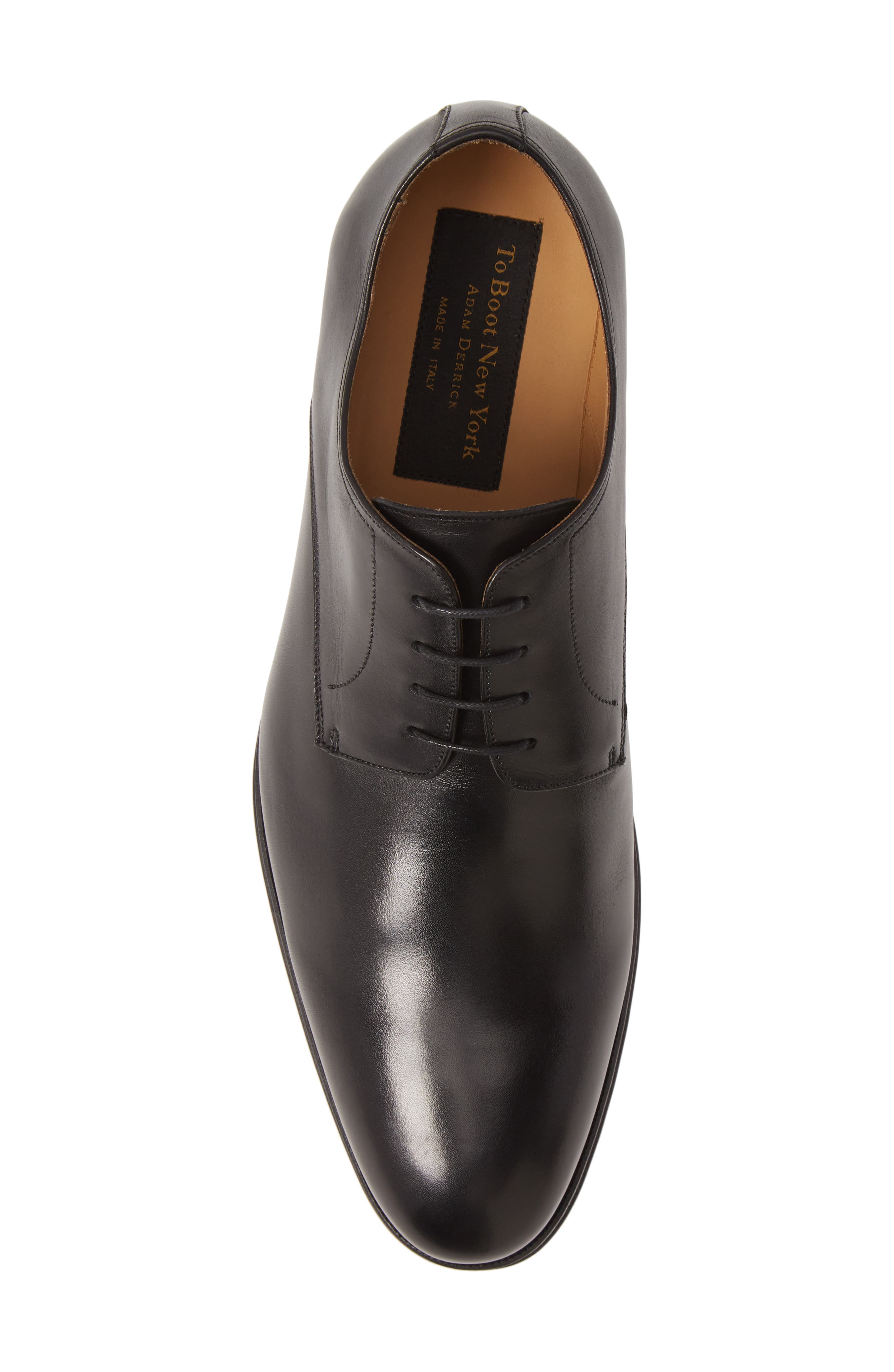 TO BOOT NEW YORK Declan Plain Toe Derby, Alternate, color, Black