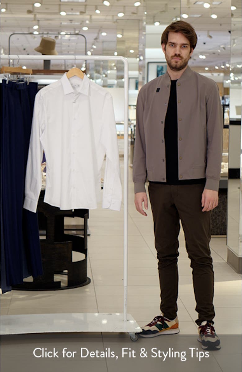 Regular Fit Stretch Poplin Button-Up Shirt, sales video thumbnail