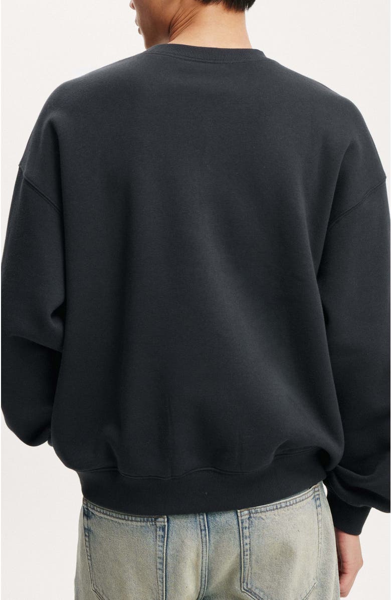 Cotton On Men's Box Fit Graphic Crew Sweater, Alternate, color, 