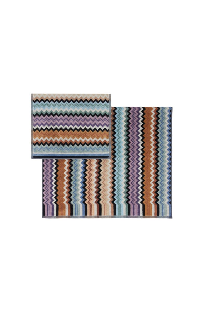 Missoni Home Pair Of Adam Cotton Terry Towels, Alternate, color, 