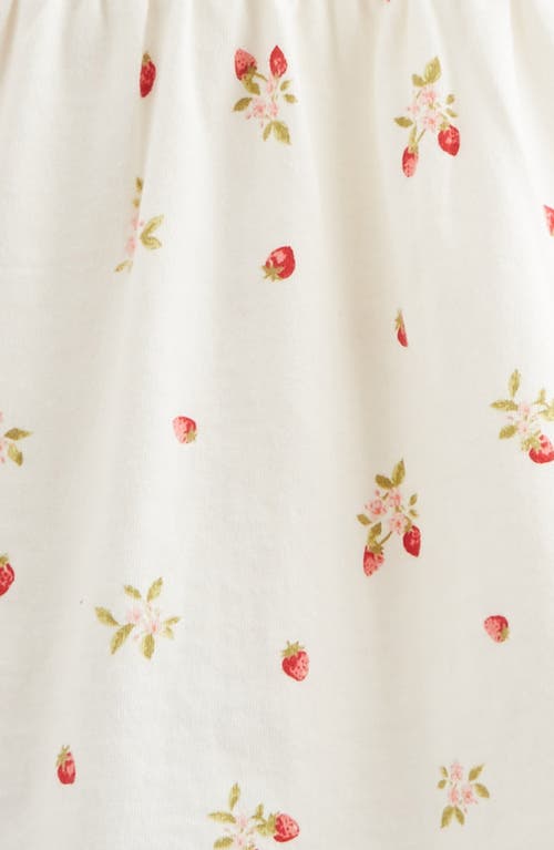 NORDSTROM NORDSTROM FLUTTER SLEEVE SNAP FRONT COTTON DRESS WITH BLOOMERS