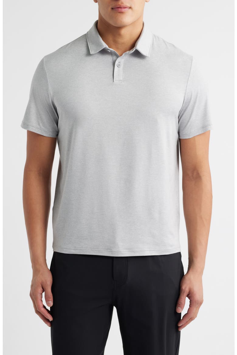 Dynamic Train Polo, Main, color, GREY SILK LIGHT HEATHER