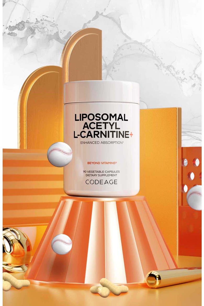 Liposomal Acetyl-L-Carnitine 500mg Supplement, Alternate, color, White