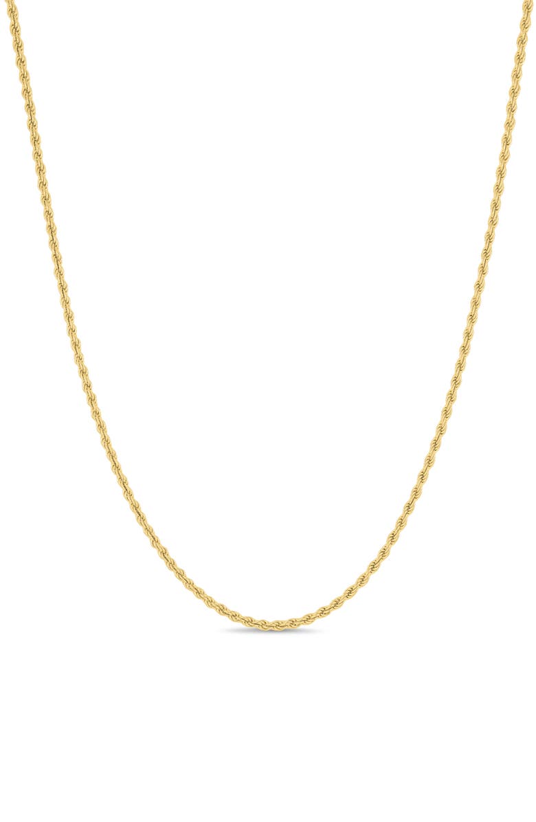 Bony Levy 14K Gold Rope Chain Necklace, Main, color, 14K Yellow Gold