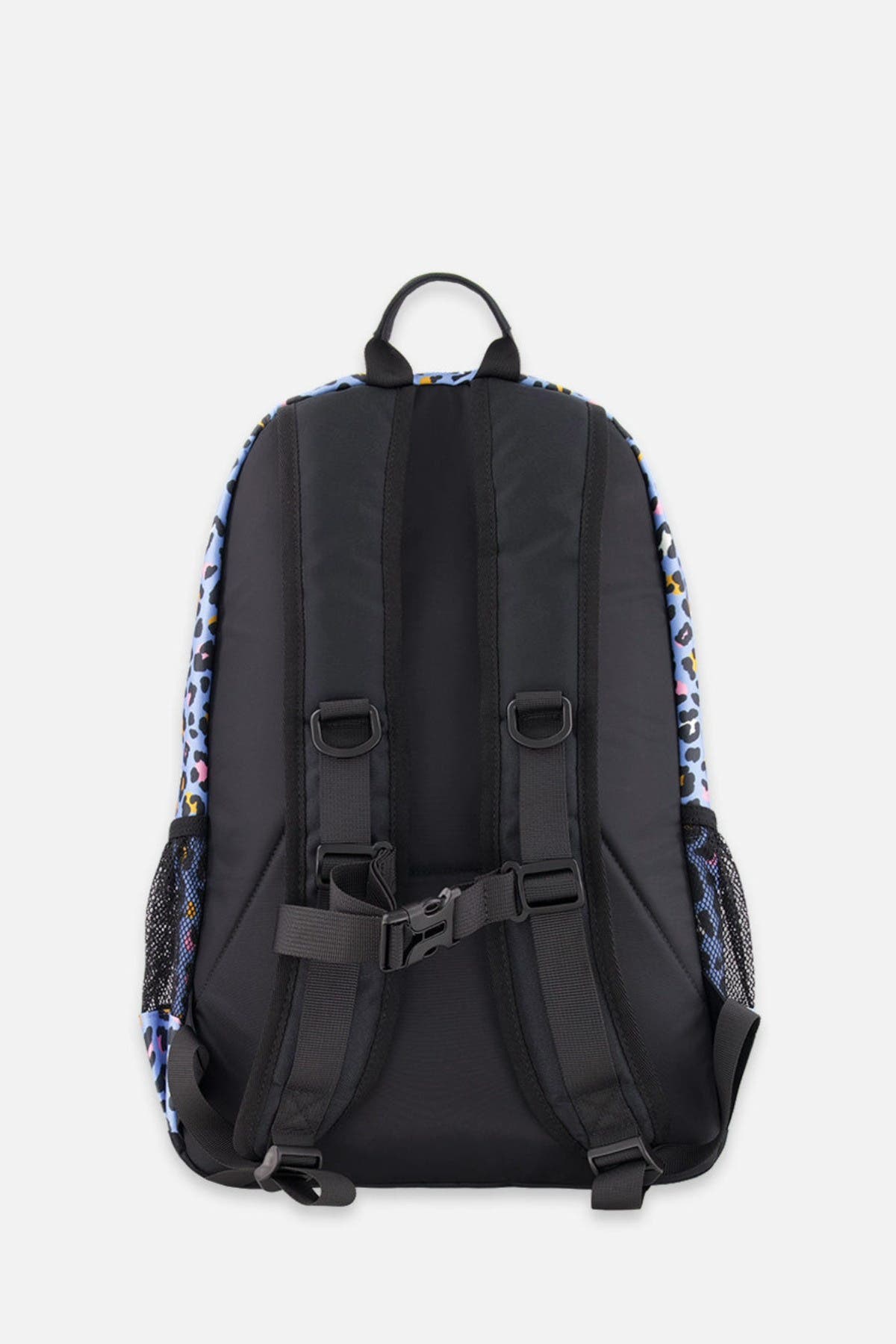 Deux par Deux Leopard Practical Spacious Durable Backpack, Alternate, color, Blue Leopard Print