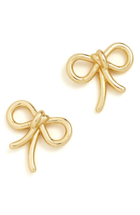 Large Bow Stud Earrings